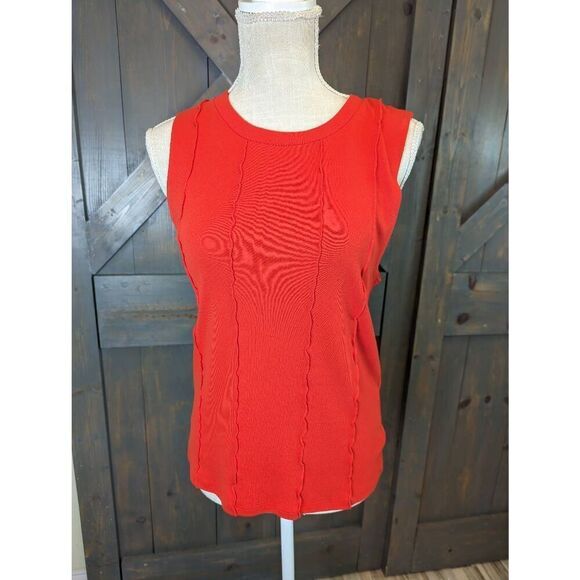 Zara Tops - Zara Tank top Women's Small Red Sleeveless 100% Cotton